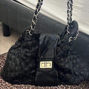 Y2k Bebe snakeskin shoulder bag